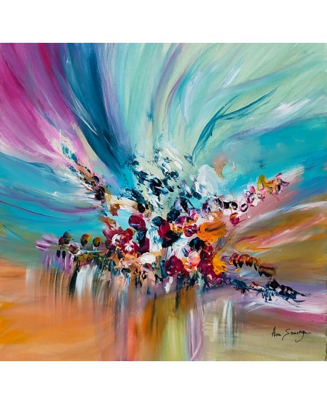 peinture abstraite colorée