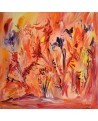 Tableau moderne fleurs Iris