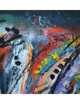 Cosmos - Peinture abstraite flashy et design