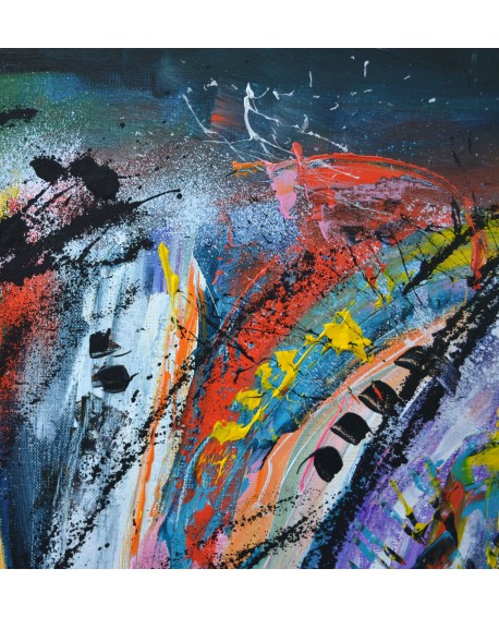 Cosmos - Peinture abstraite flashy et design