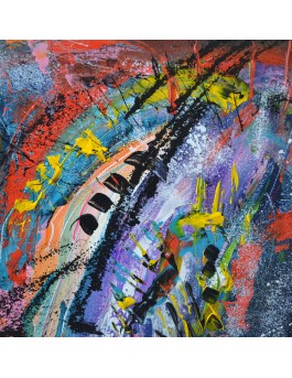 Cosmos - Peinture abstraite flashy et design