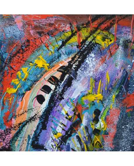Cosmos - Peinture abstraite flashy et design