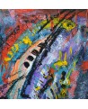 Cosmos - Peinture abstraite flashy et design