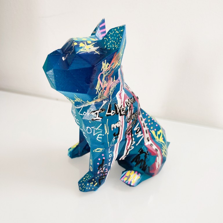 sculpture pop art chien