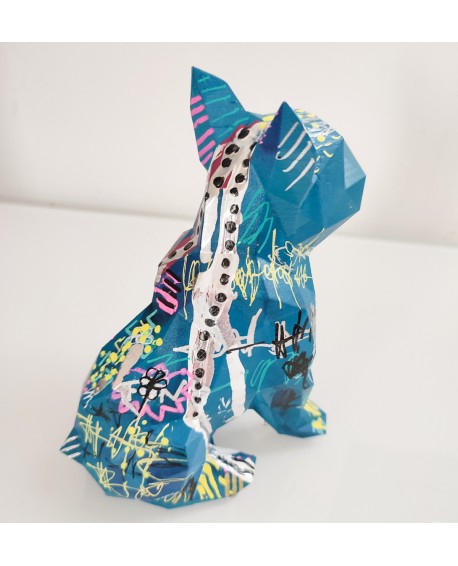 sculpture pop art bouledogue
