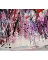 Tableau contemporain violet