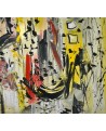 Peinture abstraite jaune