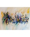 grand tableau abstrait coloré