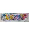 Tableau abstrait panoramique design