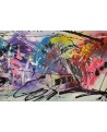 Tableau abstrait panoramique design