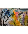 Tableau abstrait panoramique design
