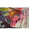Tableau abstrait panoramique design