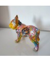 statue pop art chien bouledogue