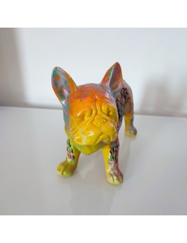 statue résine bouledogue