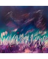 tableau abstrait fleurs