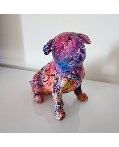 statue bouledogue moderne deco