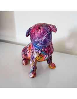 statuette chien bouledogue