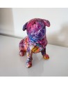 statuette chien bouledogue