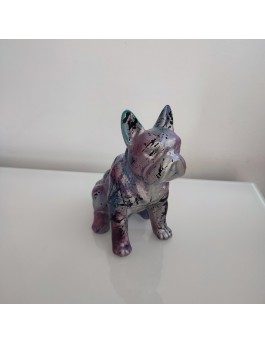 statue bouledogue pop art