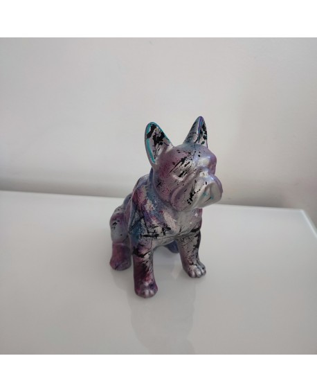 statue bouledogue pop art