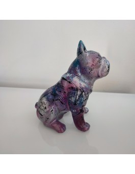 statuette chien bouledogue