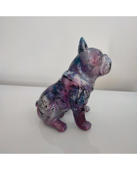 statuette chien bouledogue