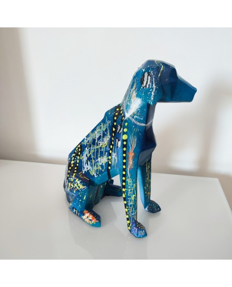 sculpture contemporaine chien