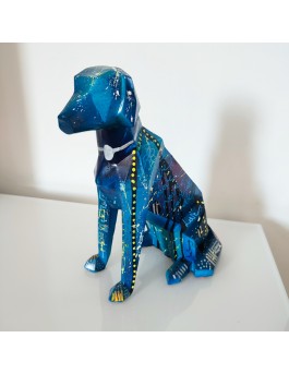 statuette chien moderne
