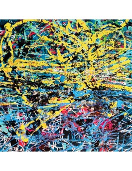 tableau abstrait reliefs matières