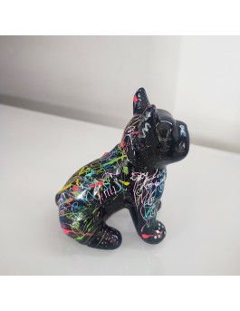 statue chien bouledogue