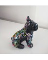 statue chien bouledogue