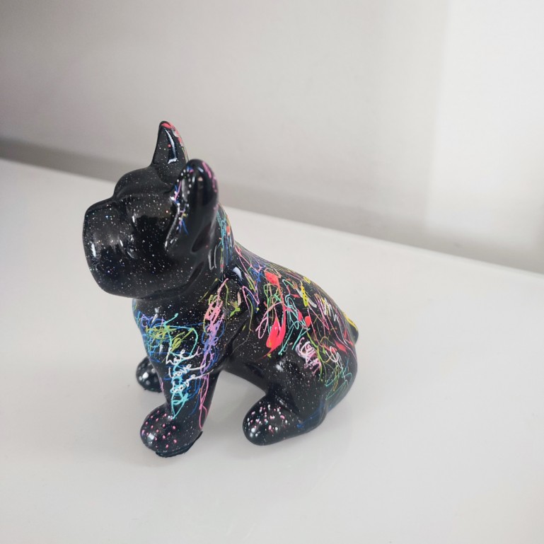 statue bouledogue céramique