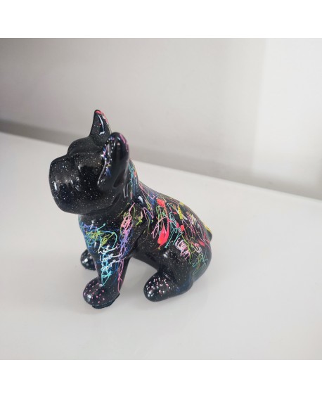 statue bouledogue céramique