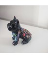 statue bouledogue céramique