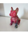 statue chien céramique coloré