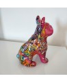 statue chien bouledogue déco