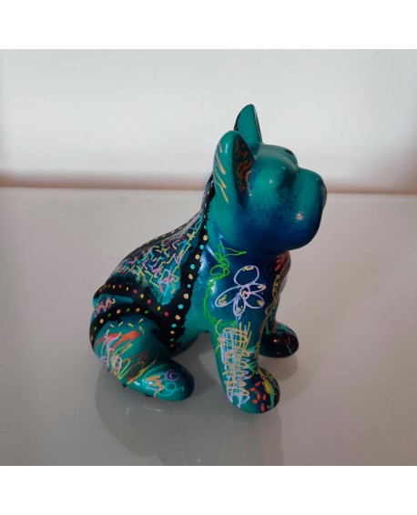 sculpture bouledogue pop art