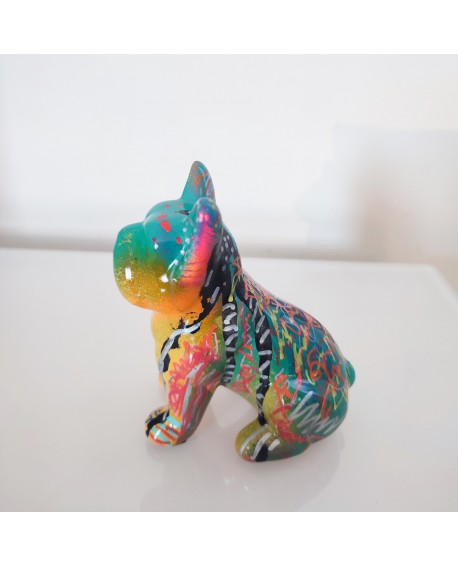 statue bouledogue pop art