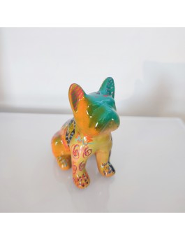 statue bulldog jaune