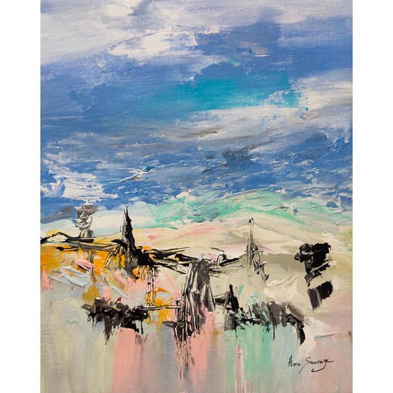 tableau au couteau sur toile