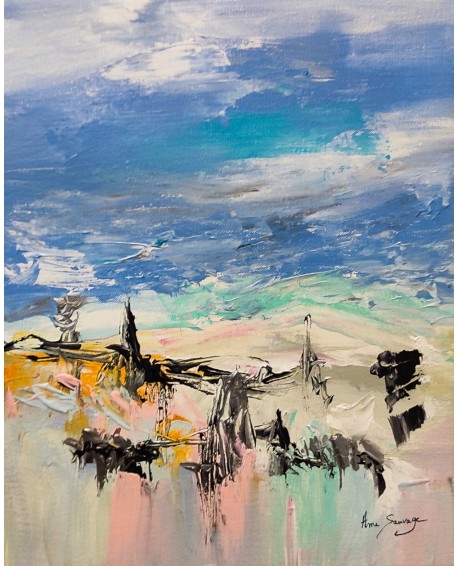 tableau au couteau sur toile