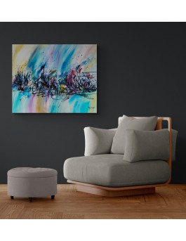 grand tableau abstrait moderne design