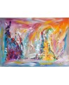 grand tableau multicolore et moderne