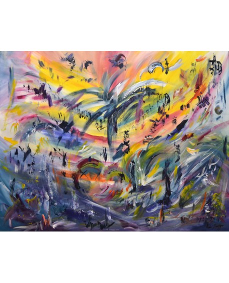 grand tableau moderne abstrait