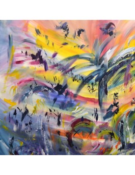 grand tableau abstrait moderne