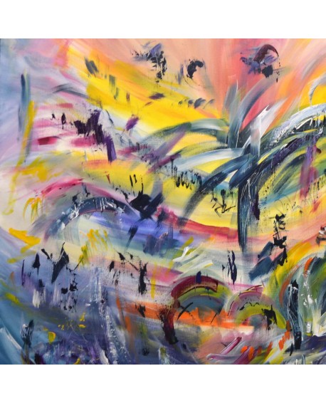 grand tableau abstrait moderne