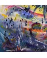 grand tableau abstrait moderne