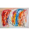 grand tableau moderne multicolore
