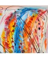grand tableau moderne multicolore