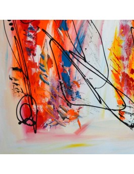 grand tableau moderne multicolore